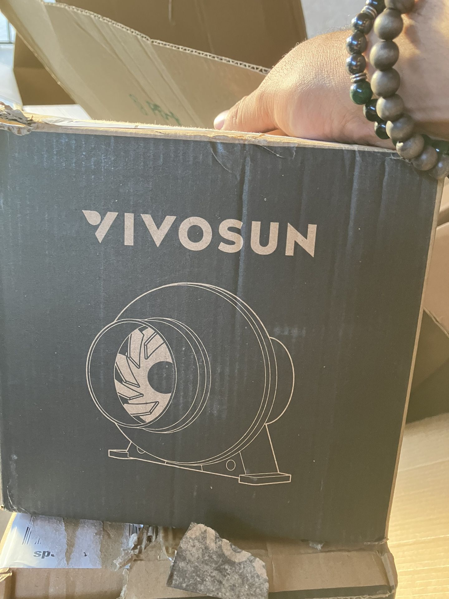 Vivosun D4 4 Inch 195 CFM Inline Duct Ventilation Fan HVAC Vent Blower For Hydroponic Grow Tent 