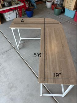 L shaped desk