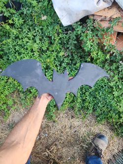 Halloween wood bat decoration