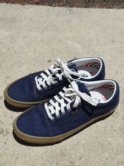 Vans Skate Old Skool shoes in the "Denim Blue"