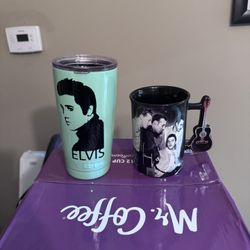 Elvis Presley Merchandise Mugs And Collectible Spoon