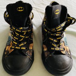 Converse Infant Sz 8 High Top DC Comics Batman 750505f Shoes 