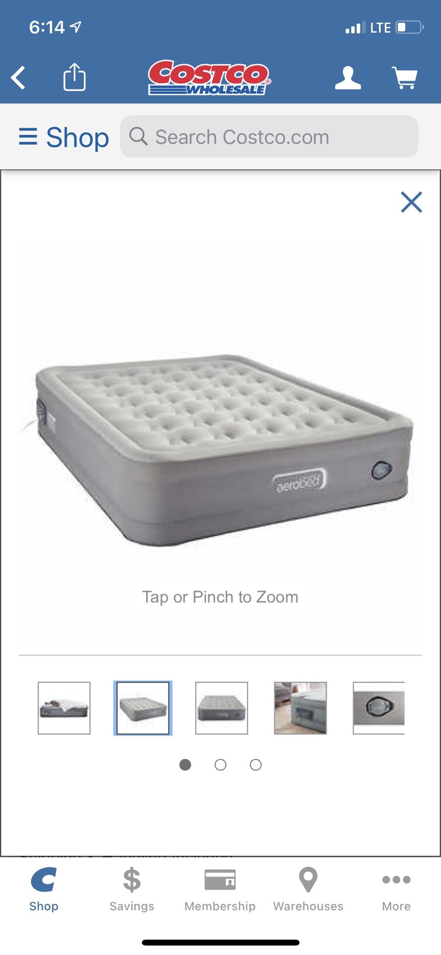 Queen Size Aerobed Air Mattress