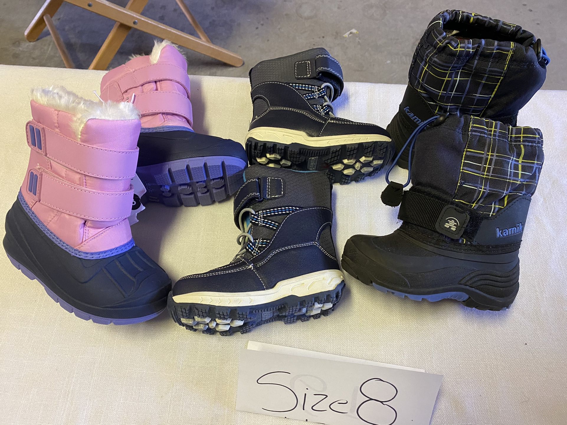 Snow Boots Size 8t $20 Each