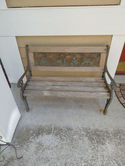 Free well-worn kids' bench