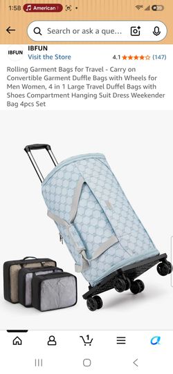 Brand New In Box Rolling Garment Bags for Travel
