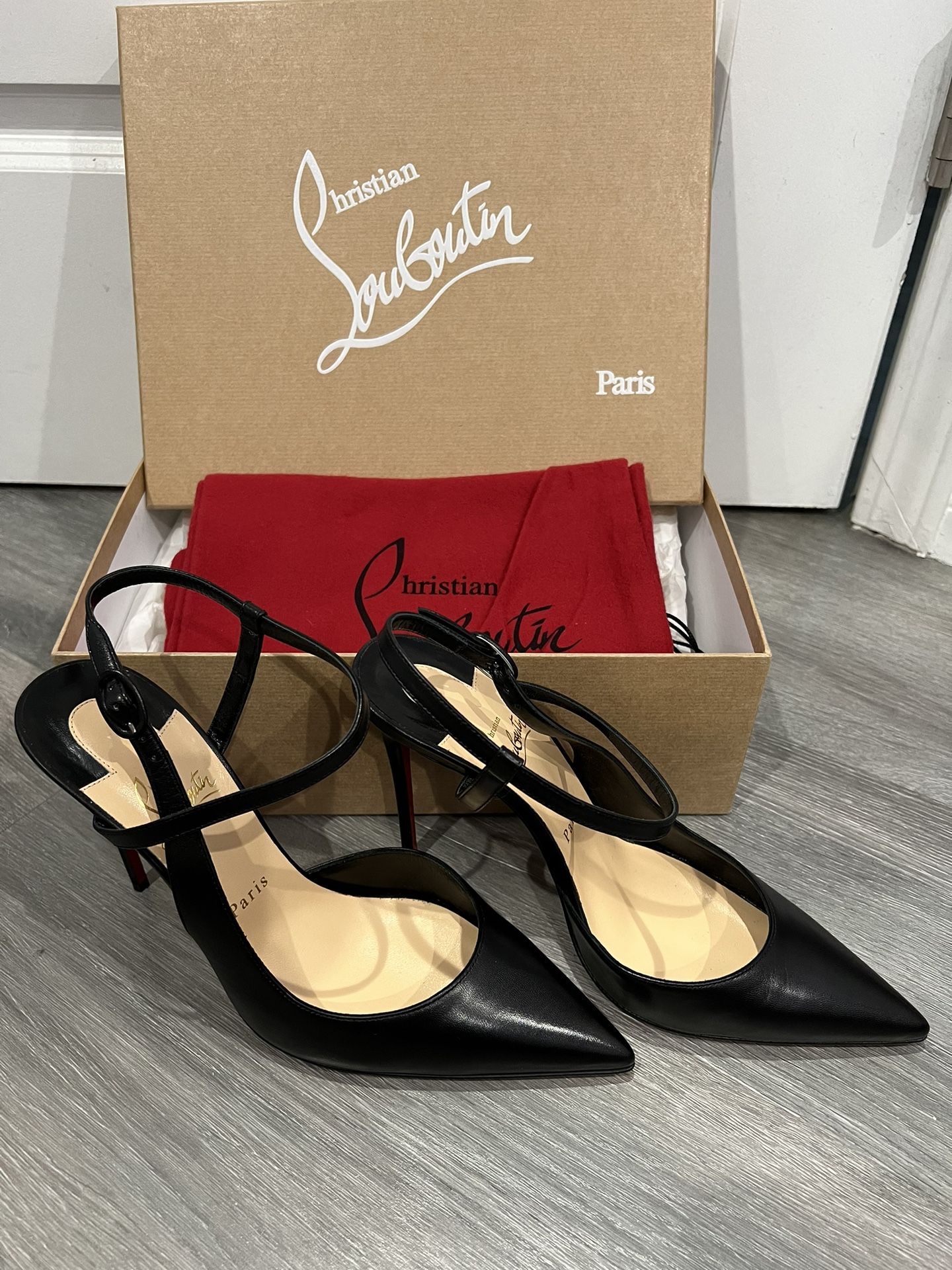 Red Sole Christian Louboutin Slingback Shoes Christian Louboutin