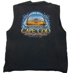 Harley-Davidson Cape Cod Tank Top Shark Teeth Cape Cod MA Bourne Bridge 3XL