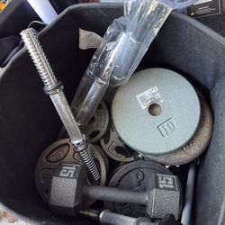 Weights, dumbbell bars READ BIO