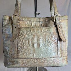 Brahmin croc embossed Asher tote