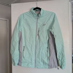 New Balance Mint Green/Blue Windbreaker Jacket