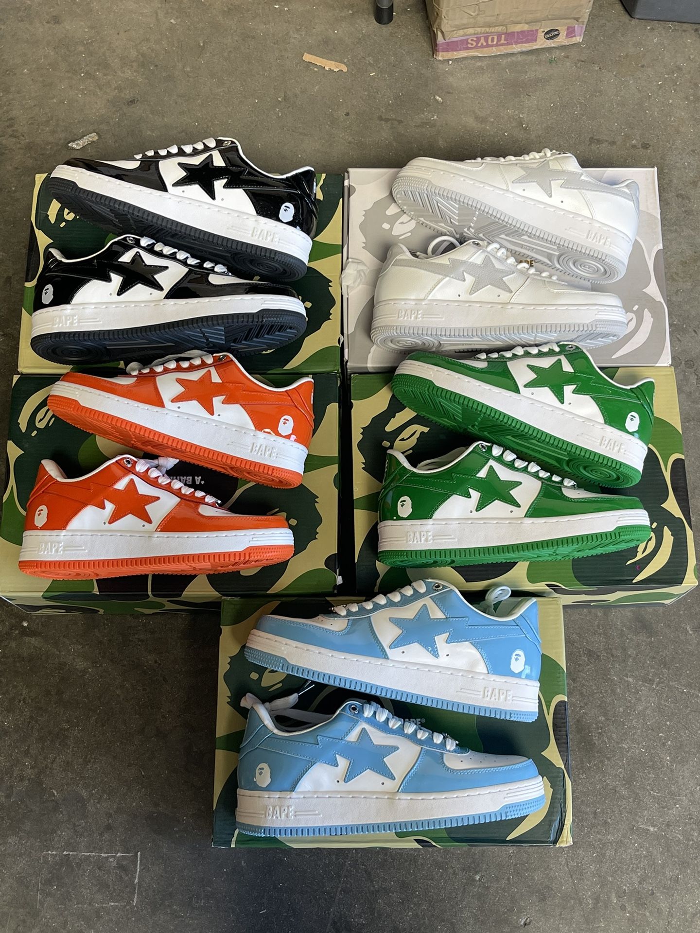 Bathing Ape Bapestas 5 Colors