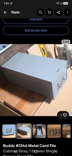 Index card holder/ nuts and bolts holder