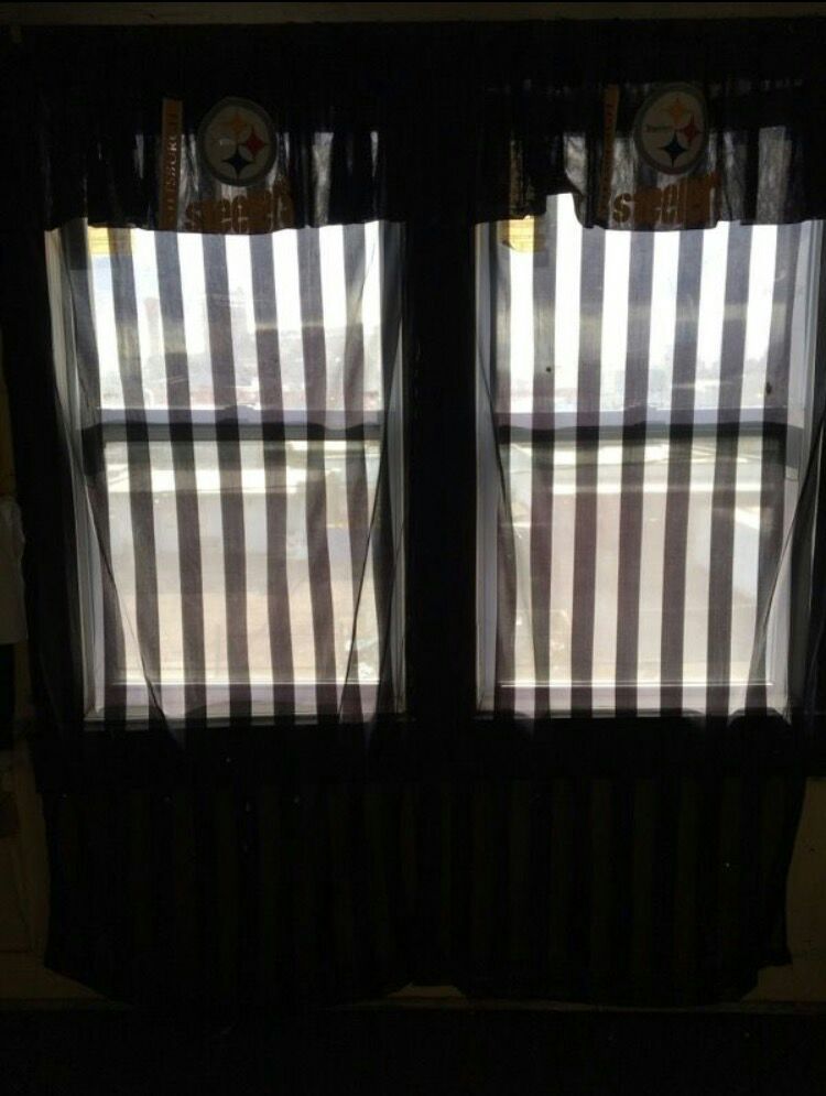 Pittsburg steelers Window Curtains