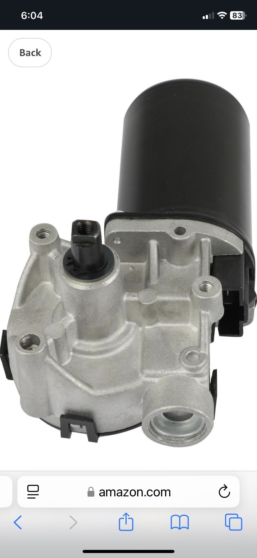 SCITOO Front Driver Side Windshield Wiper Motor Replacement for Ford for E-150/E-250/E-350 Econoline 1, for Escort 1, for Mustang 1987