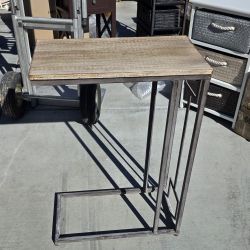 Snack Table Side Sofa Modern Industrial Style HW54412