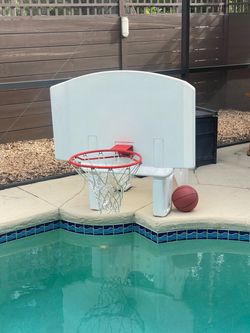 Pool Basketball Hoop with a Ball