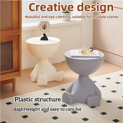 Pink Modern Nightstand With Lift Top Storage, Round Side Table For Bedroom Living Room Balcony Office, Accent Table With Hidden Compartment, Multifunc