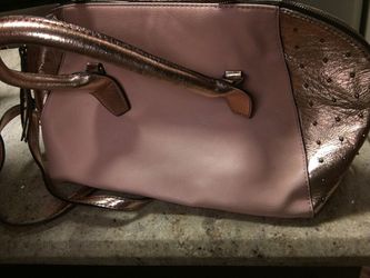 NICE PINK AND BRONZE PURSE