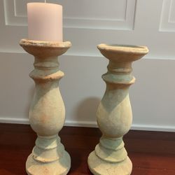 Pair Candle Holders 