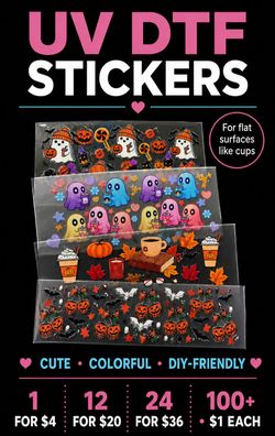 Uv Dtf Cup Wrap sale Tumblers coffee stikers crafting fenders wholesale small business