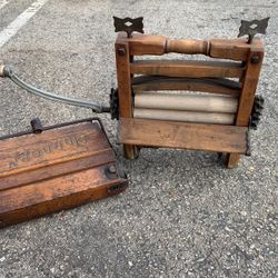 Vintage Sweeper And Clothes Washer 