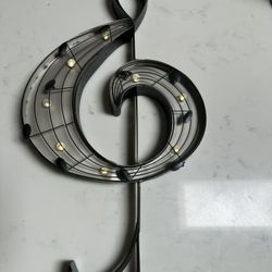 Music Note Wall Art Lights Up (read Description)