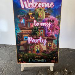 Encanto Welcome Sign And Stand