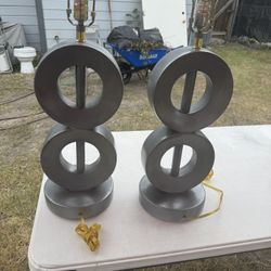 (2) lamps 