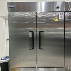 Polarman PLM-54RS 53 15/16" Reach-In Refrigerator with Solid Double Doors