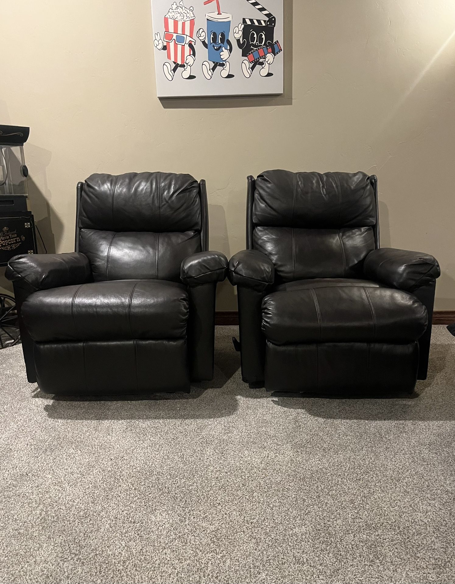 Black Leather Rocker Recliner