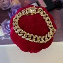 Pulsera Mónaco 18 K Gol Plated