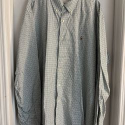  Ralph Lauren Polo Button-Down Shirt 2XL – Classic Check Pattern”