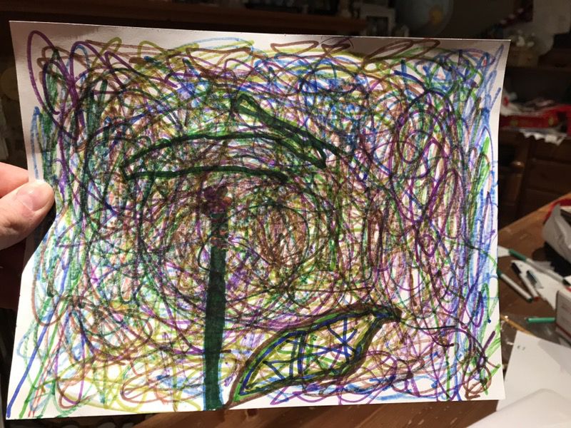 Abstract art that my son Drew