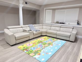 Leather Sectional sofa ($399)
