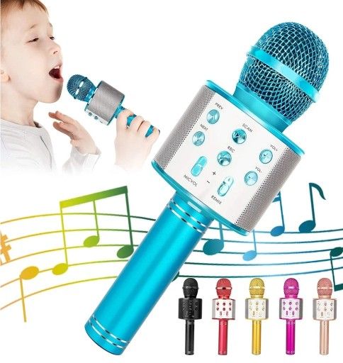 5-in-1 Portable Handheld Wireless Bluetooth Karaoke Microphone