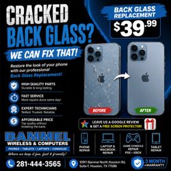 Cracked back door glass repair
