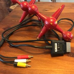 Normal 6FT Gray RCA Audio Video AV Cable for Xbox 360