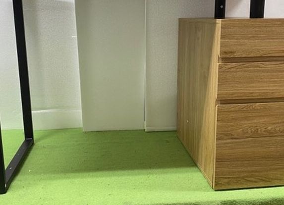 New, Techni Mobili RTA-1305-PN Pine Colored Computer Desk with Storage and File Cabinet