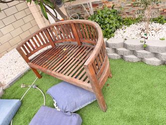 Patio teak bench