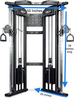 Rep Gym Cable Machine - Real Steel Weights