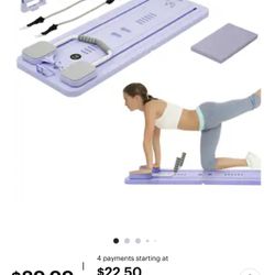 Fitvids - 5 in 1 Multi Purpose Pilates Reformer Board Set and Core Trainer - Purple