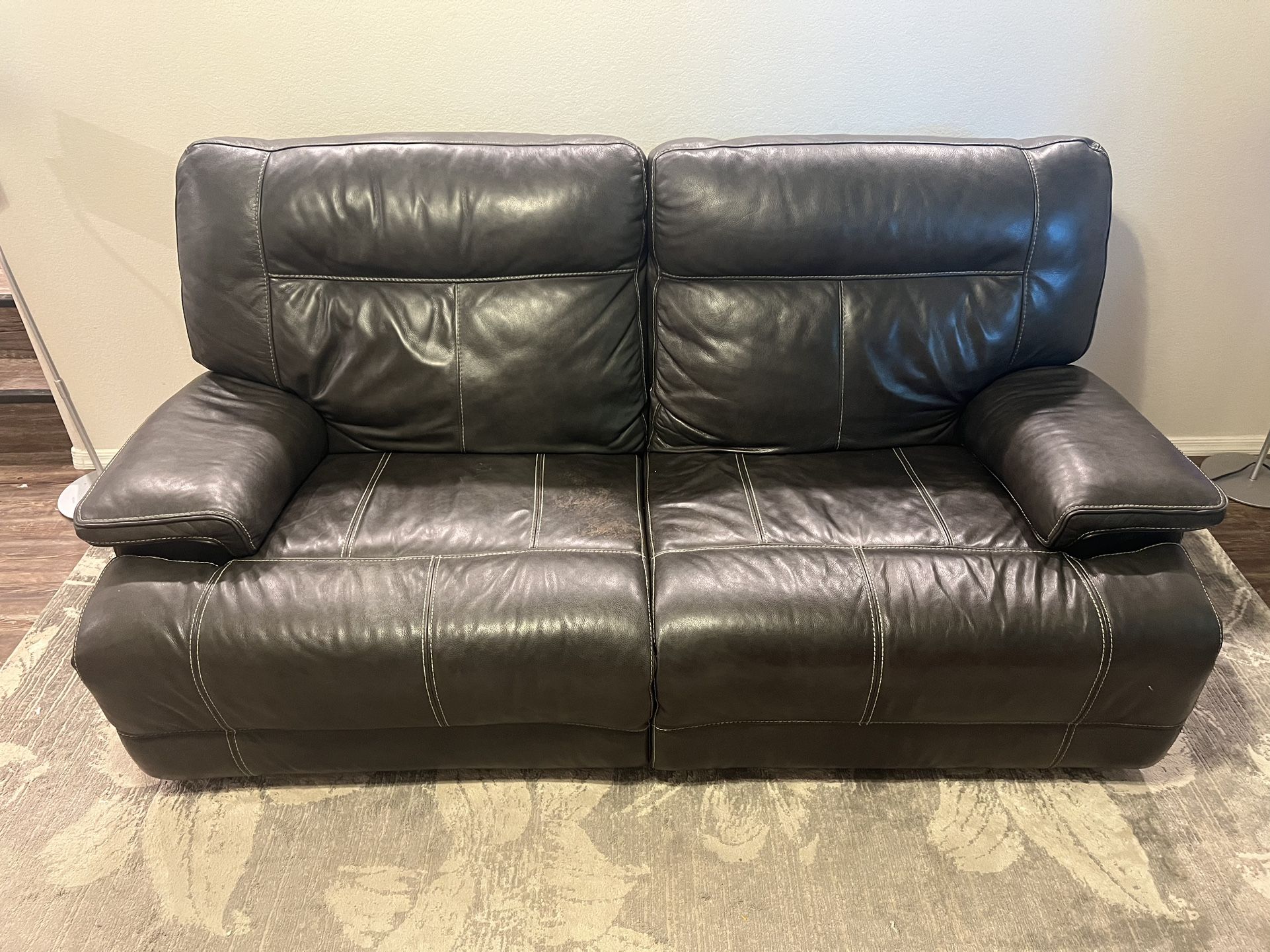 Reclining Leather Couch