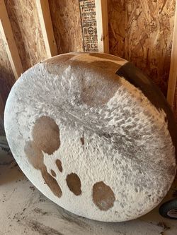 Today only: Cowhide ottoman