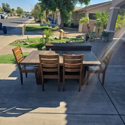 Dining table with TV stand