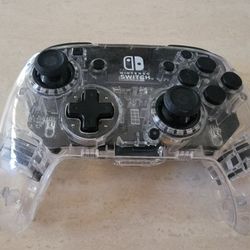 Nintendo Switch 1 Or 2 Wireless Controller Clear With Lights $20