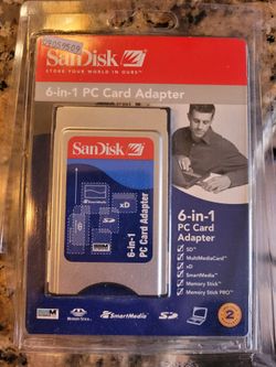 6 and 1 PC card adapter