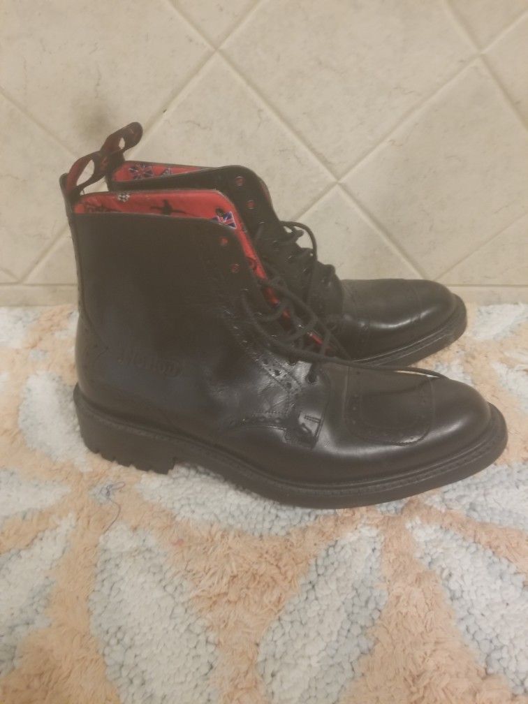 Jeffrey West Norton Norton' bikers boots Size12