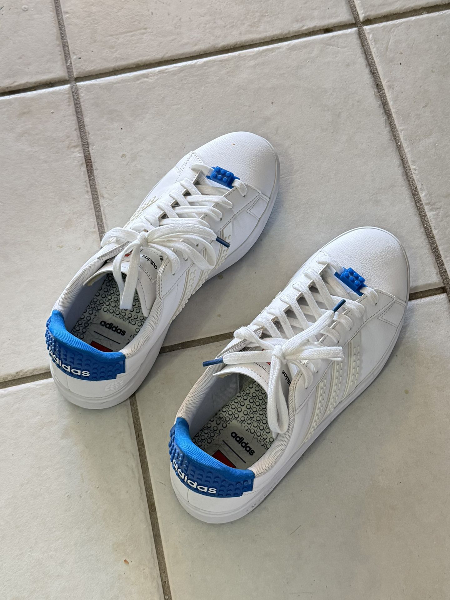 Adidas x LEGO White Sneakers – Size 10.5 (US) – Rare Collaboration