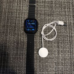 Ultra Touchscreen Smartwatch – Bluetooth Calling, Fitness Tracker, IP68 Waterproof (Black - Not Apple) 